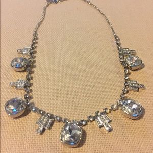 Art Deco fine crystal necklace adjustable